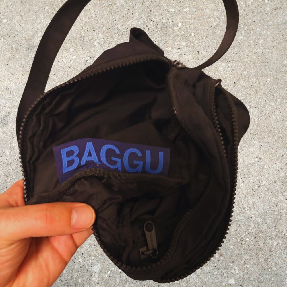 Baggu Black Cross Body Fanny Pack